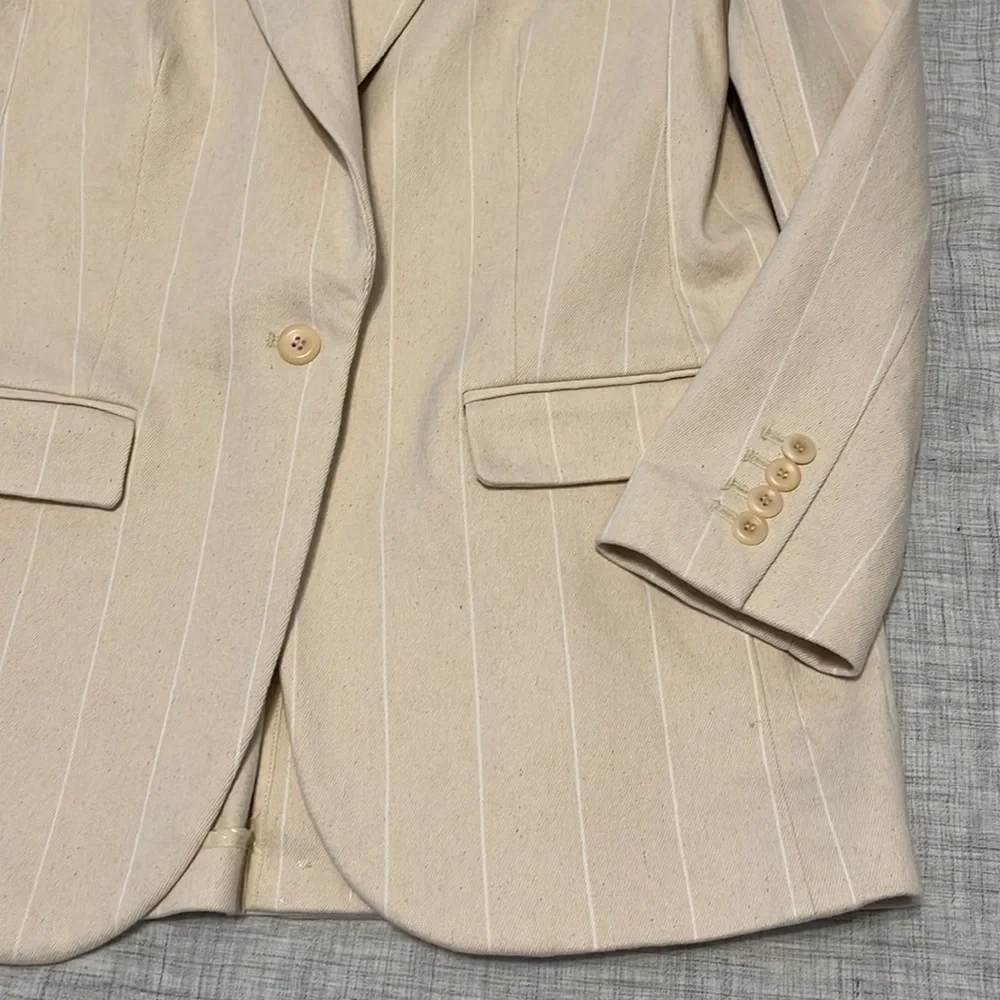 NWT J Crew Alfie blazer in natural denim stripe - Picture 4 of 12